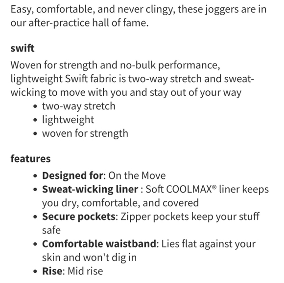 Lululemon Dance Studio Lined Mid-Rise Jogger *Pink Peony Size 14 - Picture 6 of 16